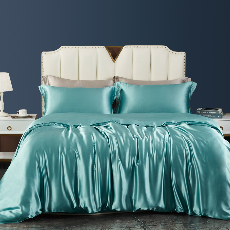 Light Aqua-Luxury 100% Mulberry Silk